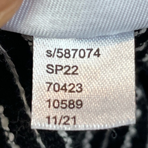 LOFT Textured Swing Dress 3/4 Sleeve Back Buttons Large P - Picture 11 of 16